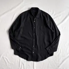 00s BANANA REPUBLIC linen over shirt BLK