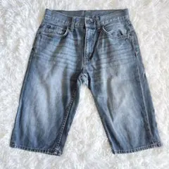 ユニクロ UJ デニム ショートパンツ ハーフパンツ インディゴブルー S