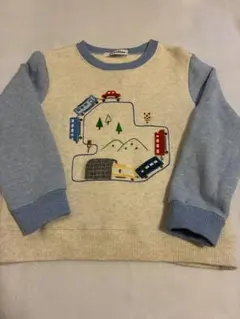familiar ファミリア トレーナー 100cm 乗り物刺繍