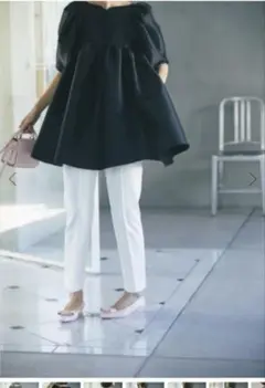 yokochan パフスリーブフリルトリムコットンブラウス　36 yokochan パフスリーブフリルトリムコットンブラウス 36 - メルカリ
