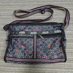 レスポートサック　Lesportsac　ミニハート柄　ショルダーバッグ