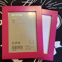 IKEA NYTTJA フォトフレーム 2個セット ピンク