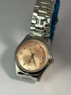 ORIENTSTAR 自動巻 美品 腕時計 裏スケ デイト ピンク 21石 希少