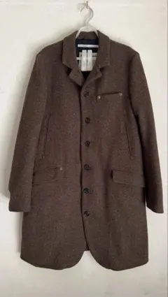 class.ics×Harris Tweed ウールコート ブラウンのサムネイル