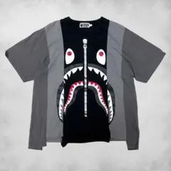 a bathing ape リメイク　再構築　シャーク　tシャツのサムネイル