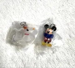 ディズニーキャラクター めじるしアクセサリー Winter 2点　ガチャ