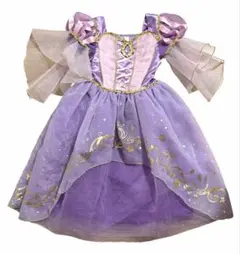 プリンセス　ドレス　キッズ　ラプンツェル　110cm パープル
