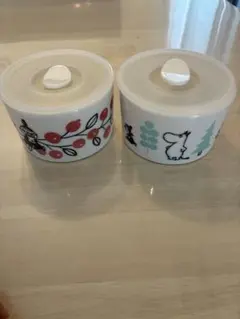 ムーミン 陶器製 密閉保存容器 レンジパック リトルミイ＆スナフキンなど