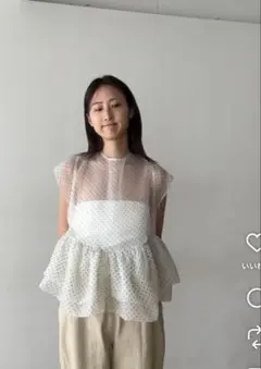 dolce. blossom cami/white F - メルカリ