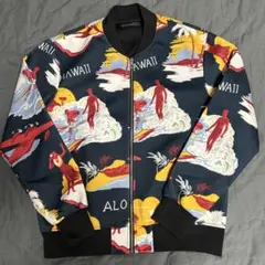 アロハ 総柄 戦闘機 ブルゾン ZARA MAN