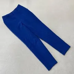 LAUTREAMONT パンツ 青 スリムフィット ストレッチ ポリエステル