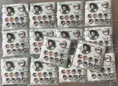 【未開封】鬼滅の刃 ぺたん娘 トレーディング缶バッジ和傘 14個セット