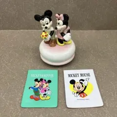 【希少】1980年代 ミッキーマウス＆ミニーマウス 陶器 テニス 希少】1980年代 ミッキーマウス＆ミニーマウス 陶器 テニス