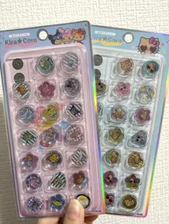 おはじきシール　キラコロ　サンリオ　ハローキティ　日焼けキティ