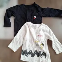 春秋物　ロンT　長袖Tシャツ　80cm　２点セット