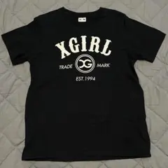 X-girl 半袖 Tシャツ ブラック ロゴプリントサイズ2のサムネイル