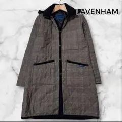 現行タグ ラベンハム キルティングコート グレンチェック フード着脱 2way