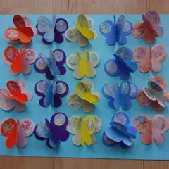 折り紙 蝶々 立体 和柄模様 20枚