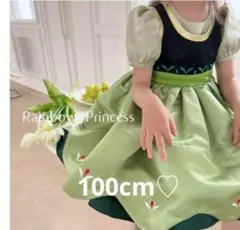 アナと雪の女王　アナ　幼少期　ドレス　100cm