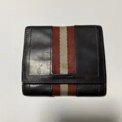 BALLY コインケース財布 レザー ダークブラウンのサムネイル