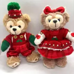 ダッフィー シェリーメイ 2013 クリスマス ぬいぐるみバッジ セット TDS