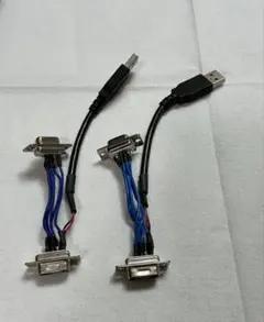 RS232C COMポート ストレートケーブル 延長治具 2台