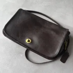 70s 初期 usa製 old coach レザーショルダーバッグ