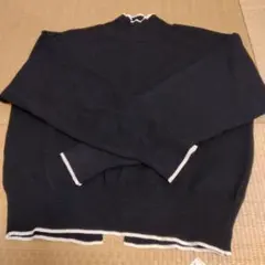 Techichiバックボタン付きブラックセーター フリーサイズ