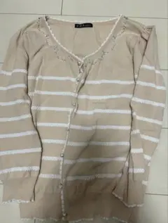 7部袖　カーディガン　M
