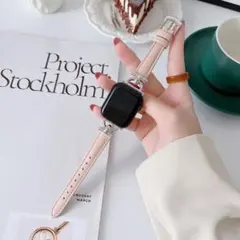 AppleWatchフェイクレザー ブレスレットバンド 38/40/41mm