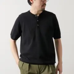 MOONCASTLE アイスコットン ヘンリーネックTシャツXXL