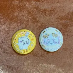 ちいかわ 刺繍缶バッジ うさぎ シーサー 2種セットのサムネイル