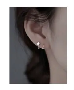 星型フープピアス