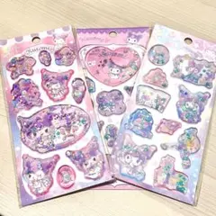 【正規品】3セット★マイメロクロミ ウォーターシール 水シール サンリオ 立体