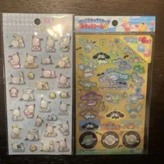 正規品ポチャッコぷくぷくシール・シナモロール ホログラムシール2枚セット