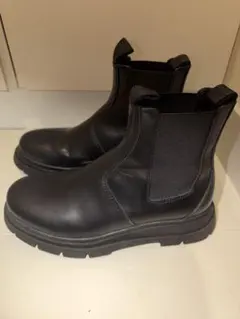 ZARA ブラック サイドゴアブーツ 41(25.5)