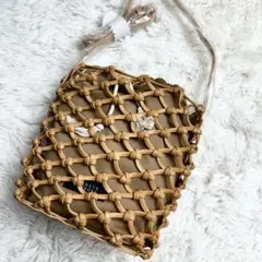 新品✨　BARNEYS NEW YORK メッシュ 巾着 ショルダーバッグのサムネイル