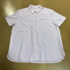 UNIQLO ピンクシャツ L半袖のサムネイル