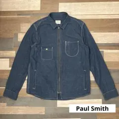 【Paul Smith】ポールスミス　アシンメトリー　ダンガリーシャツジャケット