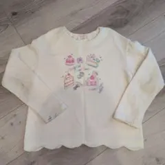 メゾピアノ☆ケーキプリント 長袖カットソー