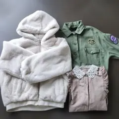 レピピアルマリオ カーキ ミリタリー とems ボアジャンパー