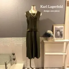 【3万円】Karl Lagerfeld ベルト　デザインワンピースのサムネイル