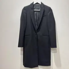 【ZARA BASIC】黒 シングルボタンコート 送料込 匿名配送