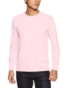 美品★ユナイテッドアスレ  Tシャツ　長袖　ベビーピンク　ＸＬ