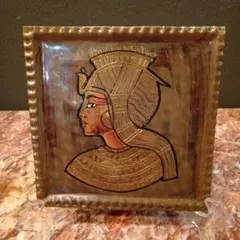 ラムセス2世 戦いの皿 エジプト製エル・シャミ真鍮銅エッチング