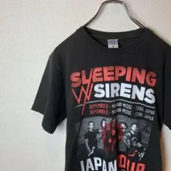 Tシャツ ビッグプリント 音楽 M ブラック 古着