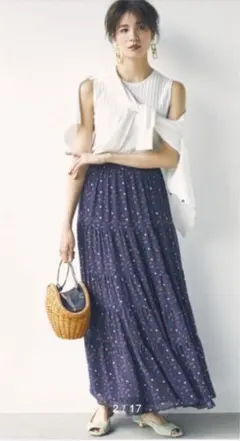 ティアード ロングスカート