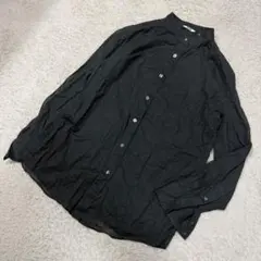 ユニクロユー コットン バンドカラーシャツ 長袖 ミニマル シンプル カジュアル