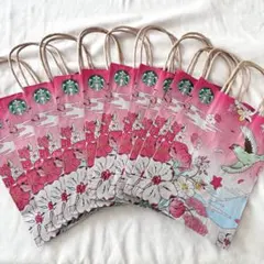 スターバックス 桜 2024 ショップ袋 10枚　さくら　ショッパー