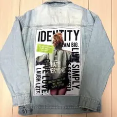 グラフィックプリント デニムジャケット ＊ユニセックスでも着れます‼️